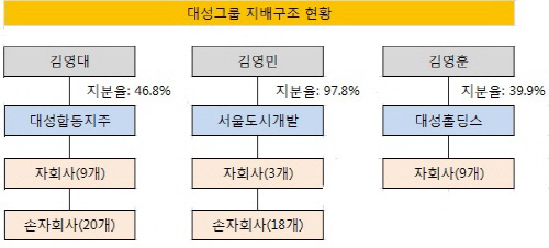 대성그룹 지배구조