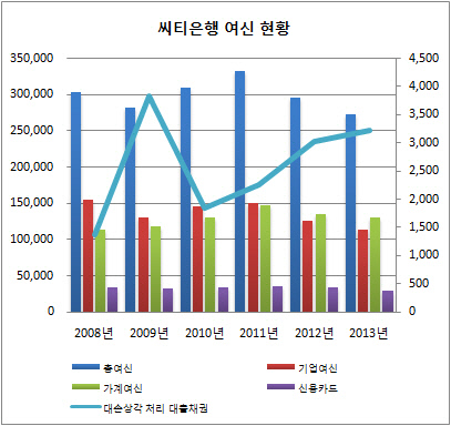 씨티은행 여신현황