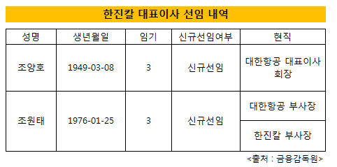 한진가 3세, 후계 승계 노림수는