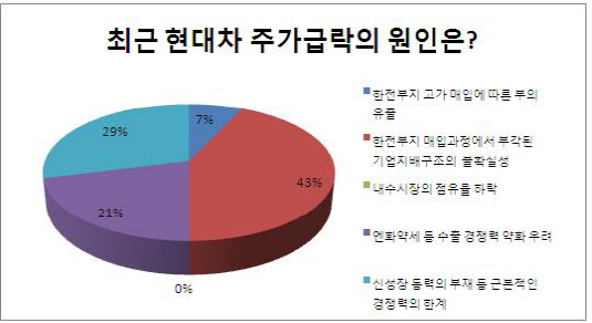 CIO서베이_현대차 주가 급락 원인