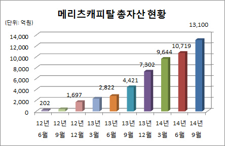 메리츠캐피탈 자산