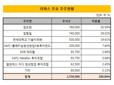 라파스_주주현황