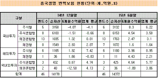 흥국생명변액보험