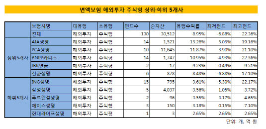 변액보험해외투자주식형