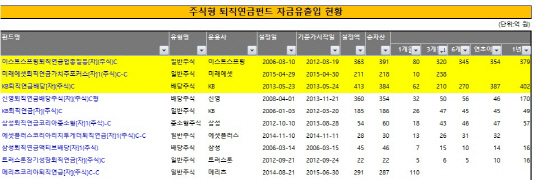 주식형 퇴직연금펀드