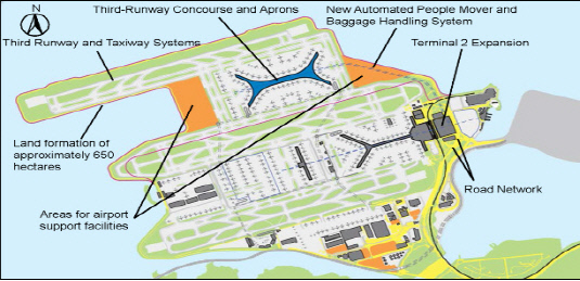 홍콩공항 도면