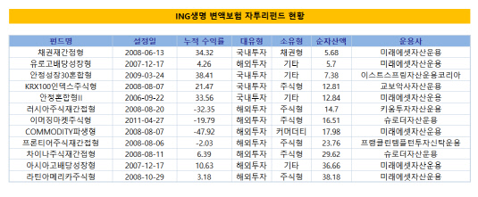 ing생명 변액보험