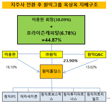 원익그룹 옥상옥 지배구조